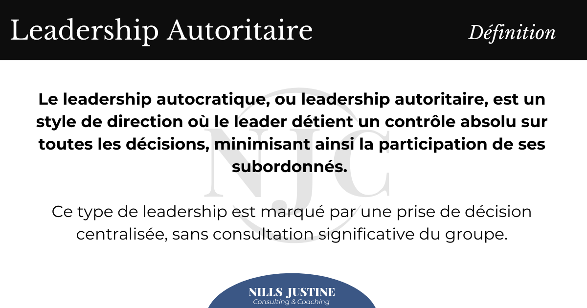 Leader Autocratic Definition 1